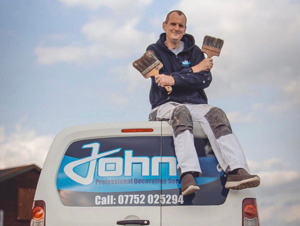 Painter and Decorator in Canterbury on van